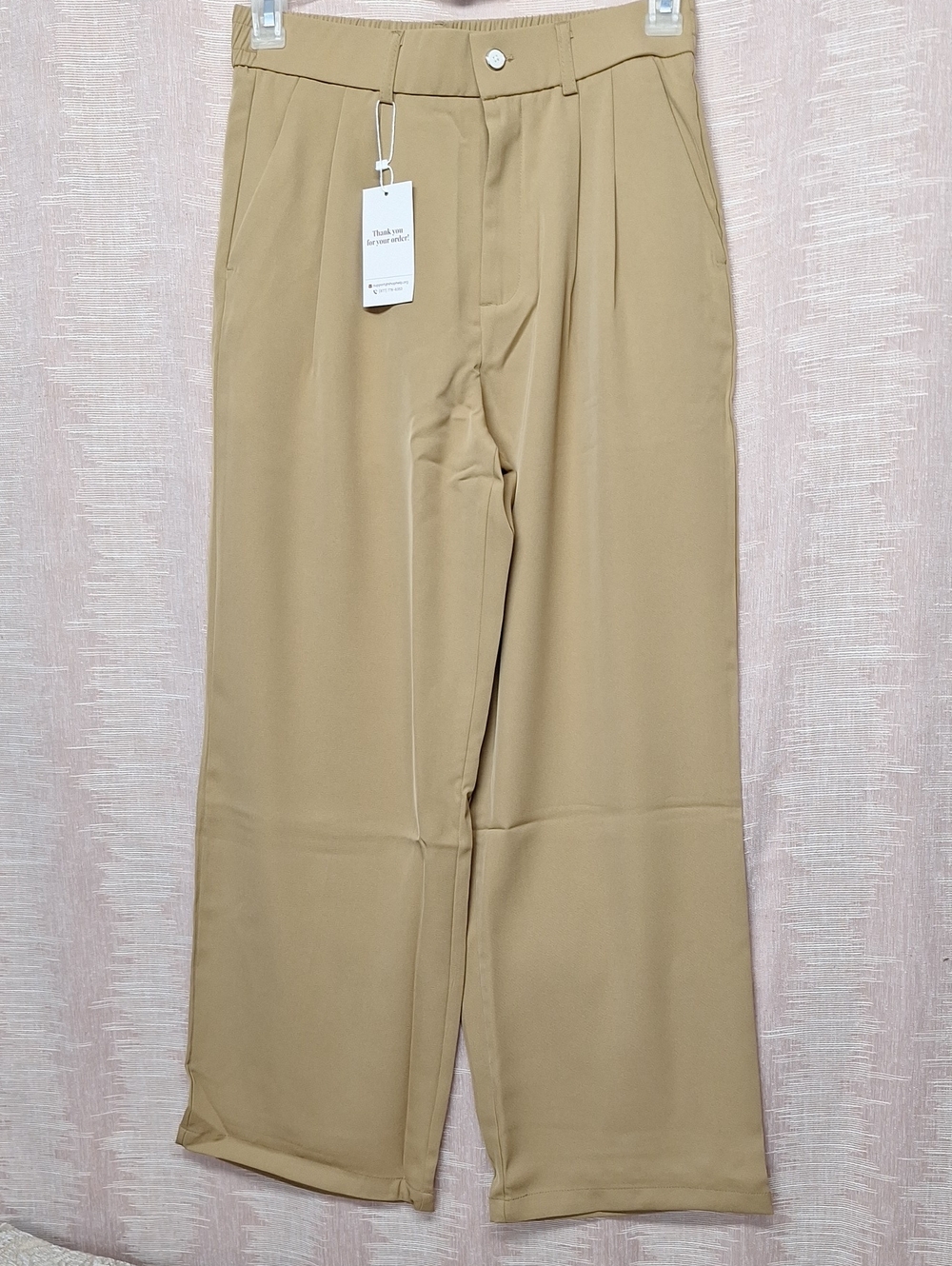 Straight Leg Women's Pants NWT in Beige Size M